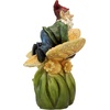 image:imageDesign Toscano QM2796400 Garden Gnome Statue  Kiss and Tell Lover Gnomes  Lawn Gnomefull colorOn A Butterfly Back