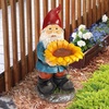 image:imageDesign Toscano QM2796400 Garden Gnome Statue  Kiss and Tell Lover Gnomes  Lawn Gnomefull colorSunflower Sammy
