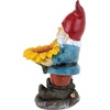 image:imageDesign Toscano QM2796400 Garden Gnome Statue  Kiss and Tell Lover Gnomes  Lawn Gnomefull colorSunflower Sammy