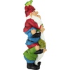 image:imageDesign Toscano QM2796400 Garden Gnome Statue  Kiss and Tell Lover Gnomes  Lawn Gnomefull colorTower Of 3 And A Frog