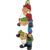 image:imageDesign Toscano QM2796400 Garden Gnome Statue  Kiss and Tell Lover Gnomes  Lawn Gnomefull colorTower Of 3 And A Frog
