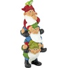 image:imageDesign Toscano QM2796400 Garden Gnome Statue  Kiss and Tell Lover Gnomes  Lawn Gnomefull colorTower Of 3 And A Frog