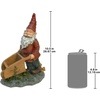 image:imageDesign Toscano QM2796400 Garden Gnome Statue  Kiss and Tell Lover Gnomes  Lawn Gnomefull colorWheeler Wheelbarrow