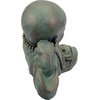 image:imageDesign Toscano Resting Serene Baby Monk Asian Boy Garden Statue 24 inches Wide 12 inches Tall Cast Stone Resin Green Bronze FinishResting Serene Baby Buddha
