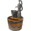 image:imageDesign Toscano SS11155 Water Fountain  Cistern Well Pump Wood Barrel Garden Decor Fountain  Outdoor Water Featurefull color