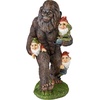 image:imageDesign Toscano Schlepping the Garden Gnomes Bigfoot Yeti IndoorOutdoor Garden Statue 16 Inch Tall Cast Stone Resin Painted Full Color Finish