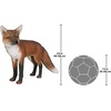image:imageDesign Toscano Simon The Woodland Fox IndoorOutdoor Garden Statue for Patio Pool or Lawn 18 Inch Tall Cast Stone Resin Red Orange PaintEuropean