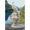 image:imageDesign Toscano Staverden Castle Peacock on an Urn Garden Statue 34 Inch Tall Cast Stone Resin Antique Stone Finish