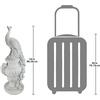 image:imageDesign Toscano Staverden Castle Peacock on an Urn Garden Statue 34 Inch Tall Cast Stone Resin Antique Stone Finish