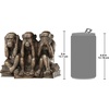 image:imageDesign Toscano The HearNo SeeNo SpeakNo Evil Monkeys Statue Grande Faux Bronze FinishMonkeys