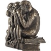image:imageDesign Toscano The HearNo SeeNo SpeakNo Evil Monkeys Statue Grande Faux Bronze FinishMonkeys