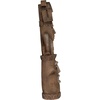 image:imageDesign Toscano Tiki of the Three Pleasures Totem Pole Tropical Decor IndoorOutdoor Garden Statue 35 inches tall Cast Stone Resin Woodtone Finish