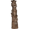 image:imageDesign Toscano Tiki of the Three Pleasures Totem Pole Tropical Decor IndoorOutdoor Garden Statue 35 inches tall Cast Stone Resin Woodtone Finish