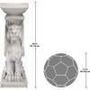 image:imageDesign Toscano Trapezophoron Sculptural Winged Lion PedestalSingle