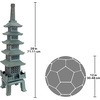 image:imageDesign toscano ng29870 asian decor pagoda lantern indooroutdoor statue 11Verdigris