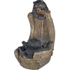 image:imageWater Fountain  Rocky Mountain Splash Black Bears Garden Decor Fountain  Outdoor Water FeatureBlack Bear Cubs