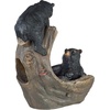 image:imageWater Fountain  Rocky Mountain Splash Black Bears Garden Decor Fountain  Outdoor Water FeatureBlack Bear Cubs