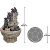 image:imageWater Fountain  Rocky Mountain Splash Black Bears Garden Decor Fountain  Outdoor Water FeatureRocky Mountain Splash