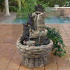 image:imageWater Fountain  Rocky Mountain Splash Black Bears Garden Decor Fountain  Outdoor Water FeatureRocky Mountain Splash