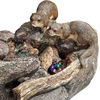 image:imageWater Fountain with LED Light  Nearly 3 Foot Tall Tree Squirrel Garden Decor Fountain  Outdoor Water FeatureCurious Sea Otters