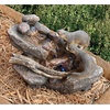 image:imageWater Fountain with LED Light  Nearly 3 Foot Tall Tree Squirrel Garden Decor Fountain  Outdoor Water FeatureCurious Sea Otters