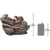 image:imageWater Fountain with LED Light  Nearly 3 Foot Tall Tree Squirrel Garden Decor Fountain  Outdoor Water FeatureCurious Sea Otters