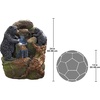 image:imageWater Fountain with LED Light  Nearly 3 Foot Tall Tree Squirrel Garden Decor Fountain  Outdoor Water FeatureGrizzly Gulch Black Bears