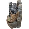 image:imageWater Fountain with LED Light  Nearly 3 Foot Tall Tree Squirrel Garden Decor Fountain  Outdoor Water FeatureGrizzly Gulch Black Bears