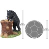 image:imageWater Fountain with LED Light  Nearly 3 Foot Tall Tree Squirrel Garden Decor Fountain  Outdoor Water FeatureGuzzling Gulp Black Bear