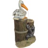 image:imageWater Fountain with LED Light  Nearly 3 Foot Tall Tree Squirrel Garden Decor Fountain  Outdoor Water FeaturePelicans Seashore Roost