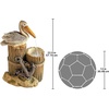 image:imageWater Fountain with LED Light  Nearly 3 Foot Tall Tree Squirrel Garden Decor Fountain  Outdoor Water FeaturePelicans Seashore Roost