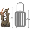 image:imageWater Fountain with LED Light  Nearly 3 Foot Tall Tree Squirrel Garden Decor Fountain  Outdoor Water FeatureTree Squirrel