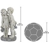 image:imageYoung Sweethearts Kissing Children Garden Statue