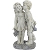 image:imageYoung Sweethearts Kissing Children Garden Statue