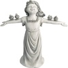 image:imageDesign Toscano Basking in Glory Little Girl with Birds Outdoor Garden Statue Large 29 inches tall Cast Stone Resin Two Tone Stone FinishHandcast Polyresin  Two Tone Stone Finish