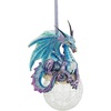 image:imageDesign Toscano Blitzer the T Rex Dinosaur Christmas Tree Ornament 5 InchFrost