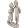 image:imageDesign Toscano Boy and Girl Garden Decor Statue 14 Inch Polyresin Antique StoneLoves First Kiss Children