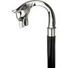 Majestic Wolf Solid Hardwood Walking Stick