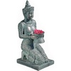 image:imageDesign Toscano EU7334 Thai Princess Asian Kneeling Woman IndoorOutdoor Garden Statue with Offering Bowl 28 Inch Tall Handcast Polyresin Green Bronze Metallic Finish