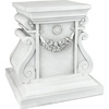 image:imageDesign Toscano English Rosette IndoorOutdoor Sculptural Garden Plinth Base Statue Riser Large 125 Inch Tall Cast Stone Resin Antique Stone FinishMedium
