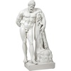 image:imageDesign Toscano Farnese Hercules Greek Hero Man of Strength IndoorOutdoor Garden Statue 30 inches tall Cast Stone Resin Antique Stone FinishHerculese  30 Inch