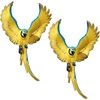 image:imageDesign Toscano Flapping Macaw Bird Tropical Decor Wall Sculpture 16 Inch Polyresin Full Color16L x 10W  Set of Two