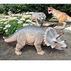 Scaled Jurassic Triceratops Dinosaur