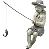 image:imageDesign Toscano NG32122 Frederic the Little Fisherman of Avignon Lightweight Polyresin Statue 15 Inch Two Tone StoneSmall Nellies Big Catch