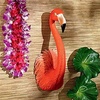image:imageDesign Toscano Pink Flamingo Tropical Pop Culture Icon Wall Sculpture Full Color Finish 20 Inch