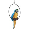 image:imageDesign Toscano Polly in Paradise Parrot Hanging Bird Ring Perch