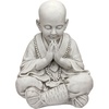 image:imageDesign Toscano Praying Baby Boy Asian Garden Statue 15 inches wide 20 inches tall Cast Stone Resin Antique Stone FinishPraying Baby Buddha Asian