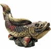 image:imageDesign Toscano Praying Baby Boy Asian Garden Statue 15 inches wide 20 inches tall Cast Stone Resin Antique Stone FinishShowa Asian Koi Spitter Piped