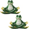 image:imageDesign Toscano QM13096 Zen Yoga Frog Statue 12 Inch Full ColorYoga Frog Set of 2
