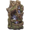 image:imageDesign Toscano QN164017 Water Fountain with LED Light  Willow Bend Garden Decor Fountain  Outdoor Water Feature Multicolored 10W x 10D x 18HMulticolored